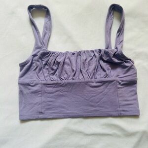 Wilfred Lavender Sleeveless Crop Top